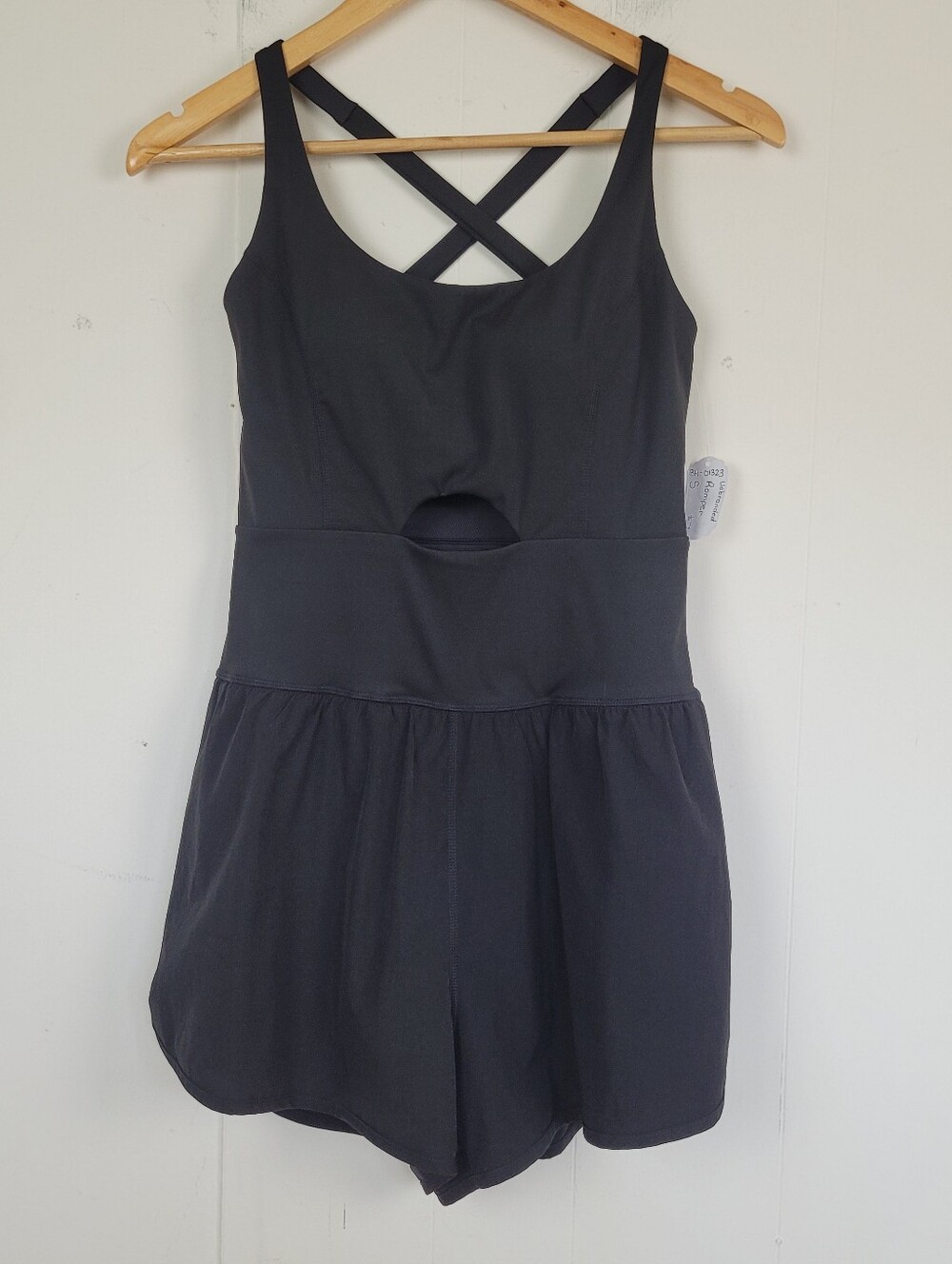 Unbranded Small Black Cutout Athletic Romper